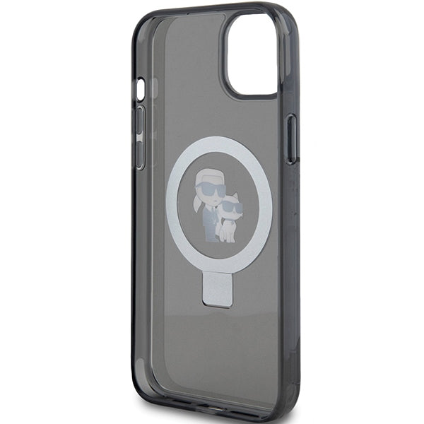 Karl Lagerfeld KLHMP15MHMRSKCK iPhone 15 Plus 6.7"black/black hardcase Ring Stand Karl&amp;Choupette MagSafe