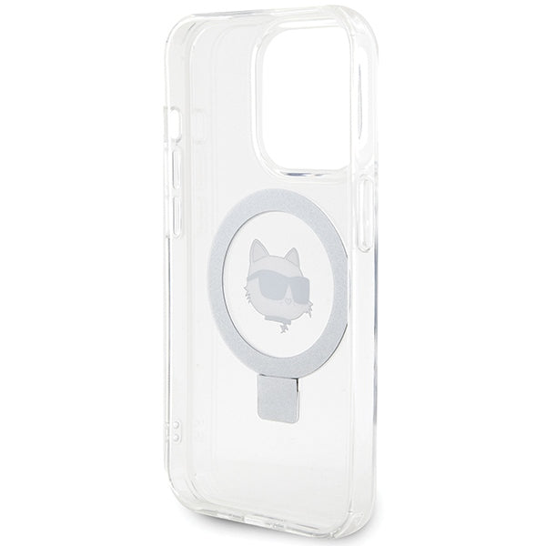 Karl Lagerfeld KLHMP15XHMRSCHH iPhone 15 Pro Max 6.7" white/white hardcase Ring Stand Choupette Head MagSafe