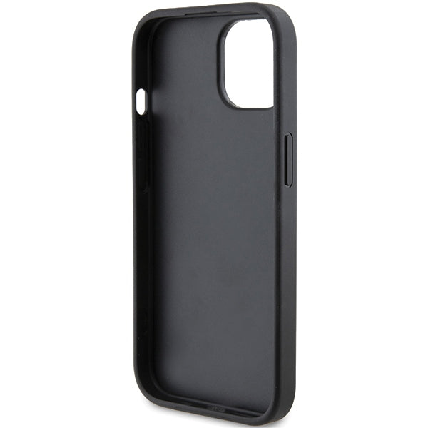 Karl Lagerfeld Quilted K Pattern case for iPhone 15 Plus / 14 Plus - black