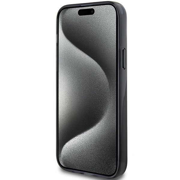 Karl Lagerfeld Ring Stand Karl&amp;Choupette MagSafe case for iPhone 14 / 15 / 13 - black