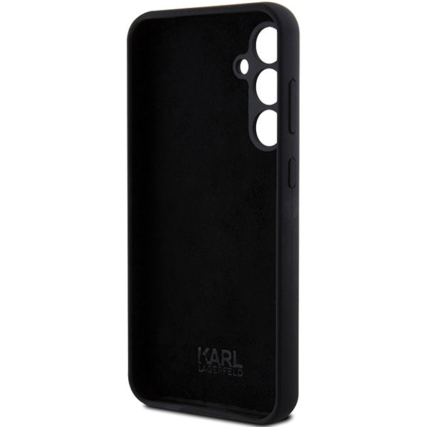 Karl Lagerfeld Silicone Ikonik Metal Pin case for Samsung Galaxy S23 FE - black