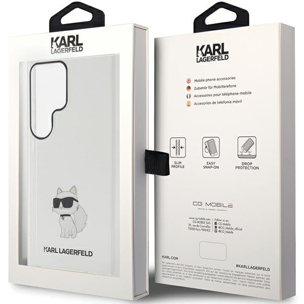 Karl Lagerfeld IML Choupette case for Samsung Galaxy S24 Ultra - transparent