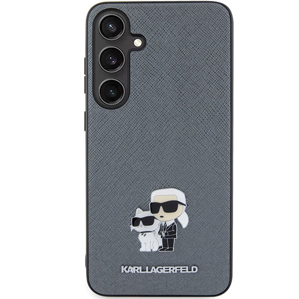 Karl Lagerfeld KLHCS24SPSAKCMPG S24 S921 hardcase gray/gray Saffiano Karl & Choupette Metal Pin