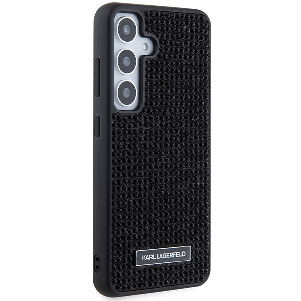Karl Lagerfeld Rhinestone Metal Logo case for Samsung Galaxy S24 - black
