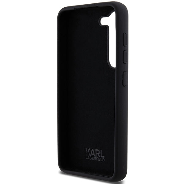 Karl Lagerfeld Silicone Ikonik Metal Pin case for Samsung Galaxy S23+ - black