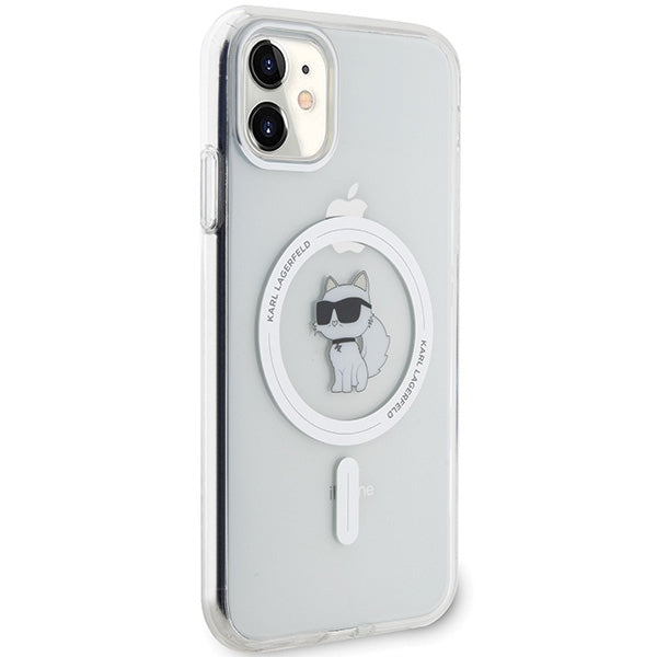 Karl Lagerfeld IML Choupette MagSafe case for iPhone 11 / Xr - transparent