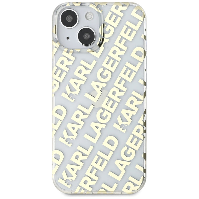 Karl Lagerfeld IML Fullover Logo case for iPhone 15 / 14 / 13 - gold