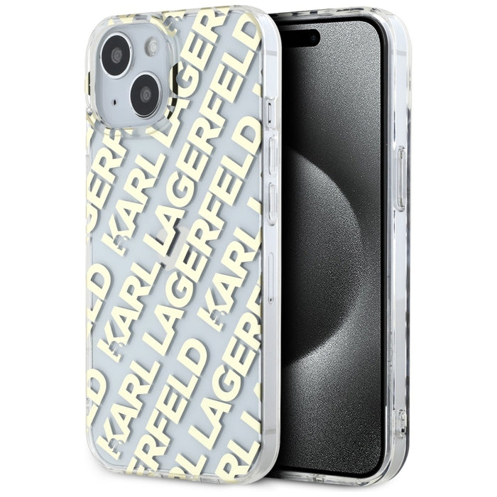 Karl Lagerfeld IML Fullover Logo case for iPhone 15 / 14 / 13 - gold