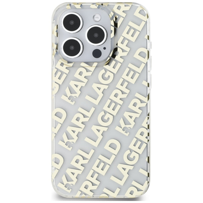 Karl Lagerfeld IML Fullover Logo case for iPhone 15 Pro Max - gold
