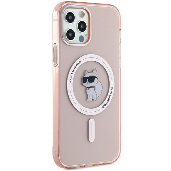 Karl Lagerfeld IML Choupette MagSafe case for iPhone 12/12 Pro - pink