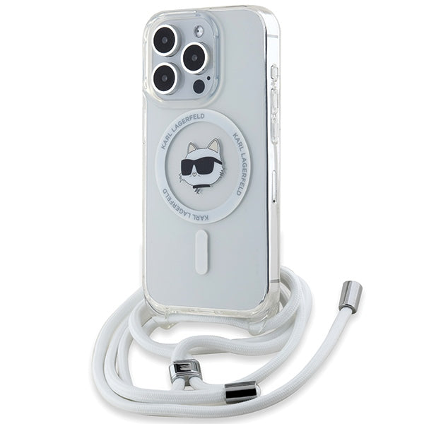 Karl Lagerfeld IML Choupette Head &amp; Cord MagSafe case for iPhone 14 Pro - transparent