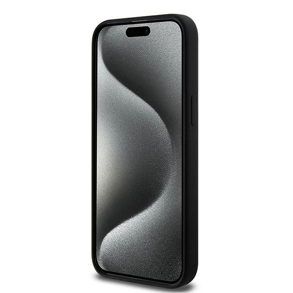 Karl Lagerfeld Silicone Choupette Head MagSafe case for iPhone 15 Pro - black