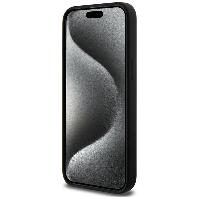 Karl Lagerfeld Silicone Karl&amp;Choupette Ring MagSafe case for iPhone 15 Pro Max - black