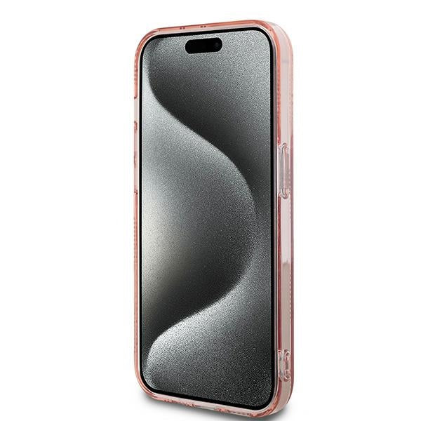 Karl Lagerfeld IML Choupette Head &amp; Monogram case for iPhone 13 Pro / 13 - pink