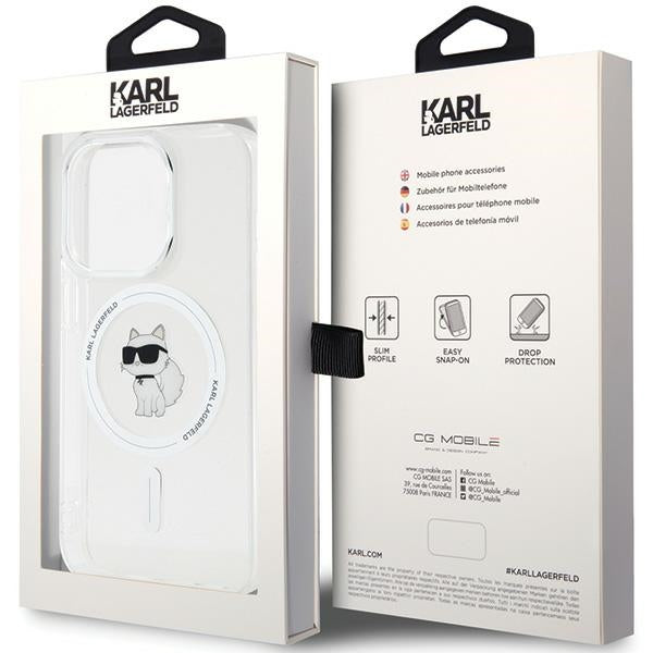 Karl Lagerfeld IML Choupette MagSafe case for iPhone 14 Pro Max - transparent