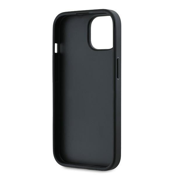 Karl Lagerfeld Diagonal Quilted Script case for iPhone 15 / 14 / 13 - black