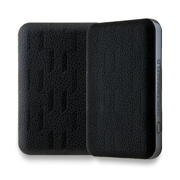 Karl Lagerfeld Powerbank inductive KLPB5FPGKSCHHK 16W 5000mAh black/black Choupette Head Pin MagSafe