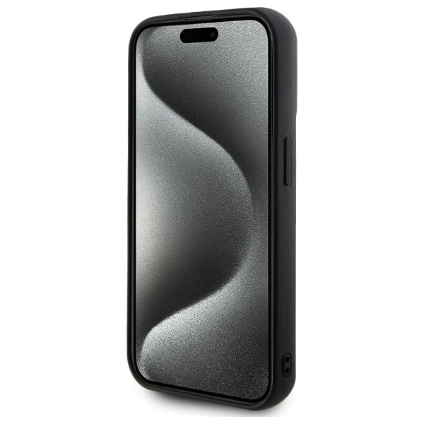 Karl Lagerfeld 3D Rubber Signature case for iPhone 15 Pro - black