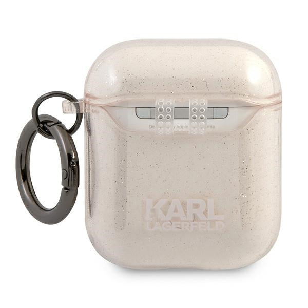 Karl Lagerfeld Glitter Choupette Case for AirPods 1 / 2 - Gold