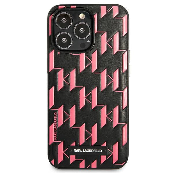 Karl Lagerfeld Monogram Plaque iPhone 13 Pro / 13 6.1" Case - Pink