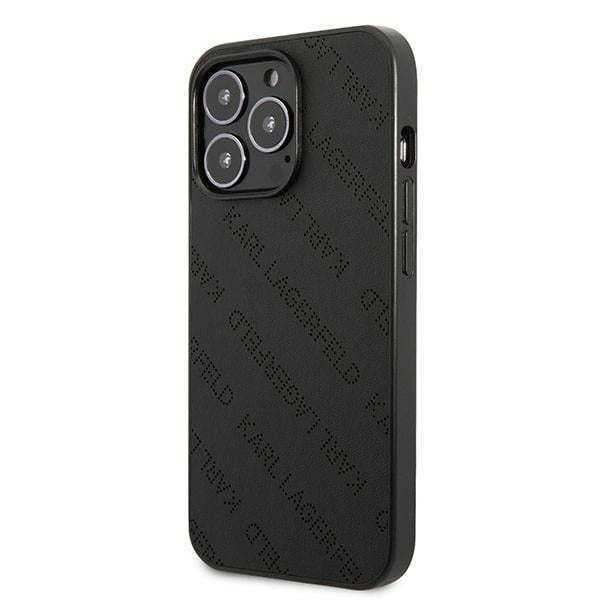 Karl Lagerfeld Perforated Allover Case for iPhone 13 Pro / 13 6.1" - Black