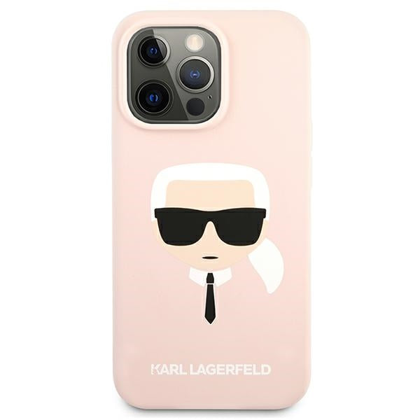 Karl Lagerfeld Silicone Karl`s Head Case for iPhone 13 Pro / 13 6.1" - Light Pink