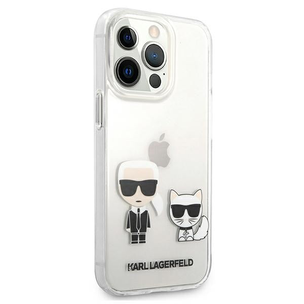 Karl Lagerfeld Karl &amp; Choupette Case for iPhone 13 Pro Max 6.7" - Transparent