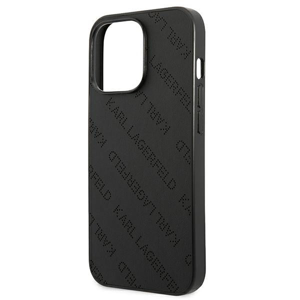 Karl Lagerfeld Perforated Allover iPhone 13 Pro Max 6.7" Case - Black