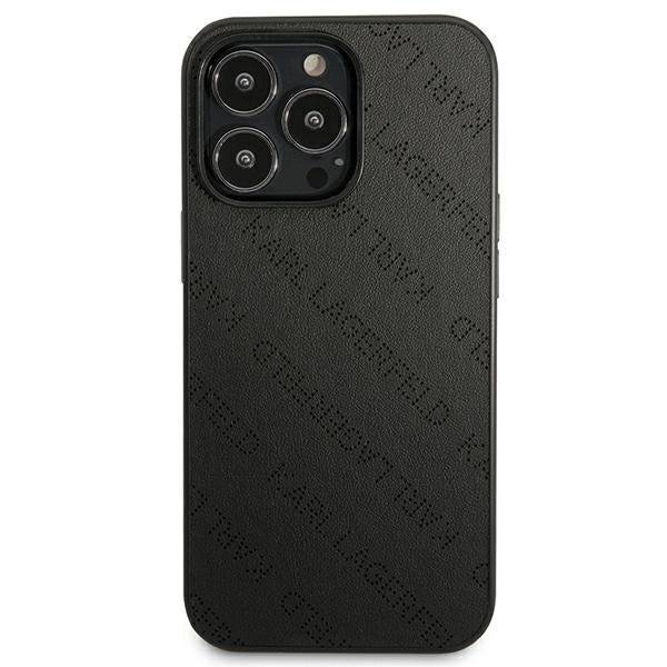 Karl Lagerfeld Perforated Allover iPhone 13 Pro Max 6.7" Case - Black