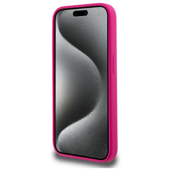 Karl Lagerfeld KLHMP15XSKHPPLF iPhone 15 Pro Max 6.7" fuchsia/fuschia hardcase Silicone Karl Head Print MagSafe