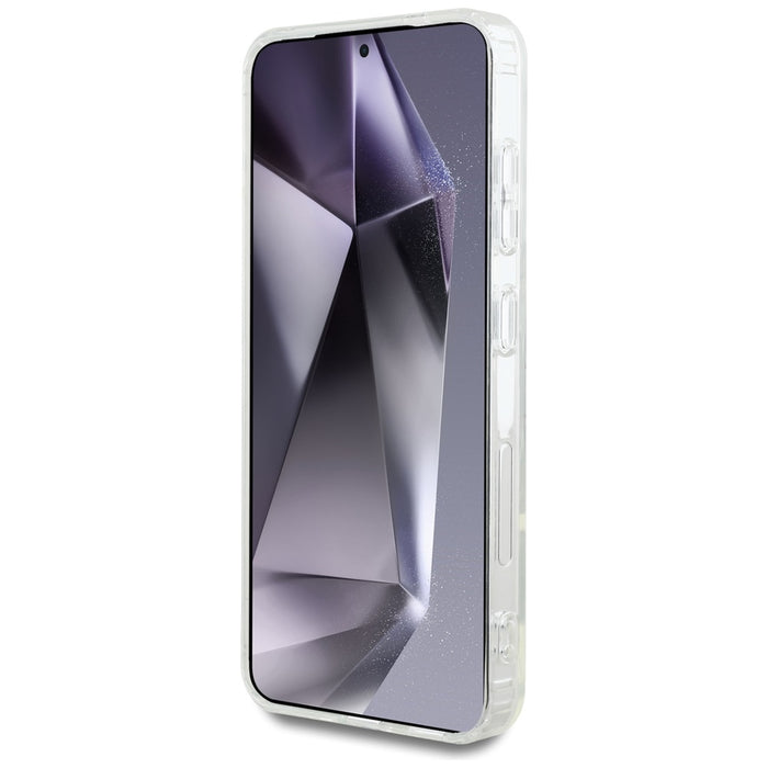 Case Karl Lagerfeld Button Choupette Head Printed Logo MagSafe Samsung Galaxy S25 Plus white