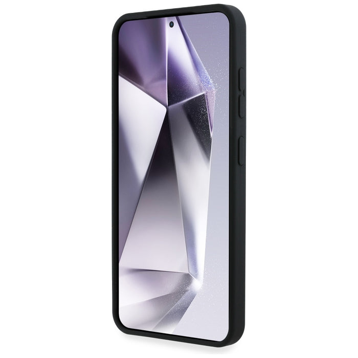 Karl Lagerfeld Silicone Double Heads And Circle MagSafe Samsung Galaxy S25 Plus case black