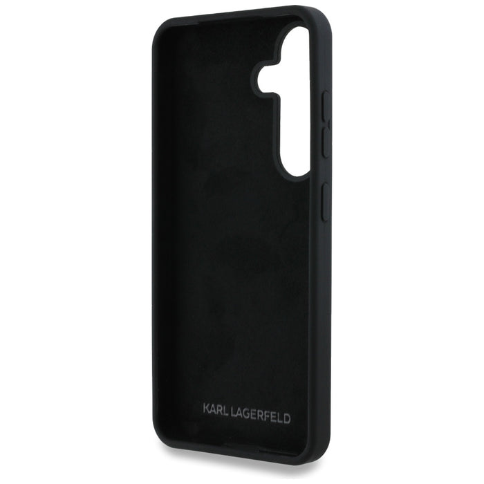 Case Karl Lagerfeld Silicone Metal Signature Logo Samsung Galaxy S25 black