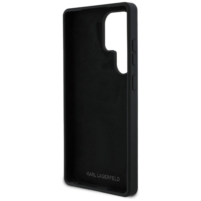 Case Karl Lagerfeld Silicone Metal Signature Logo Samsung Galaxy S25 Ultra black