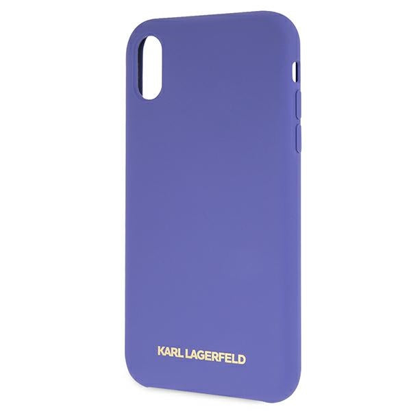 Karl Lagerfeld Silicone iPhone Xr Case - Purple