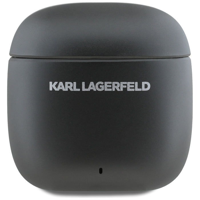 Karl Lagerfeld Metal Printed Logo ANC/ENC Headphones - Black