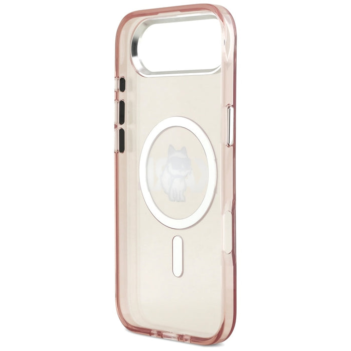 Karl Lagerfeld IML Choupette Sketch Logo MagSafe Case for iPhone 17 Air - Pink
