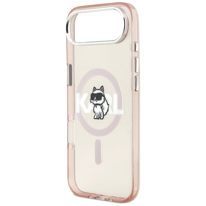 Karl Lagerfeld IML Choupette Sketch Logo MagSafe Case for iPhone 17 Air - Pink