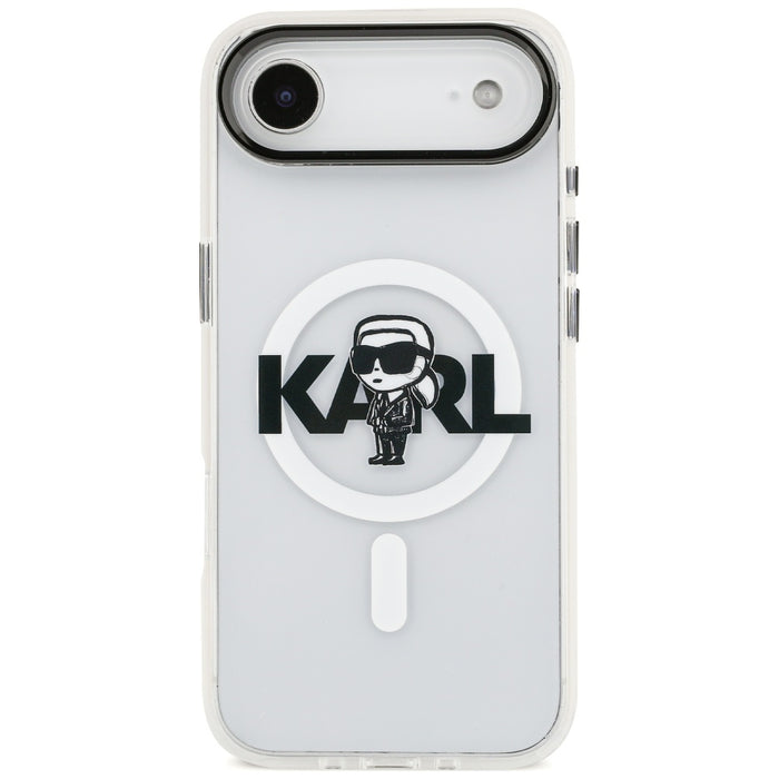 Karl Lagerfeld IML Karl Sketch Logo MagSafe Case for iPhone 17 Air - Transparent