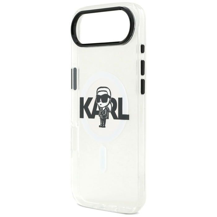Karl Lagerfeld IML Karl Sketch Logo MagSafe Case for iPhone 17 Air - Transparent
