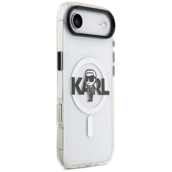 Karl Lagerfeld IML Karl Sketch Logo MagSafe Case for iPhone 17 Air - Transparent