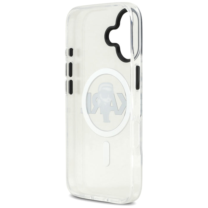 Karl Lagerfeld IML Karl Sketch Logo MagSafe Case for iPhone 17 - Transparent