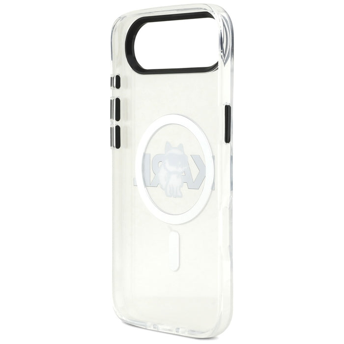 Karl Lagerfeld IML Choupette Sketch Logo MagSafe iPhone Air Case - Clear