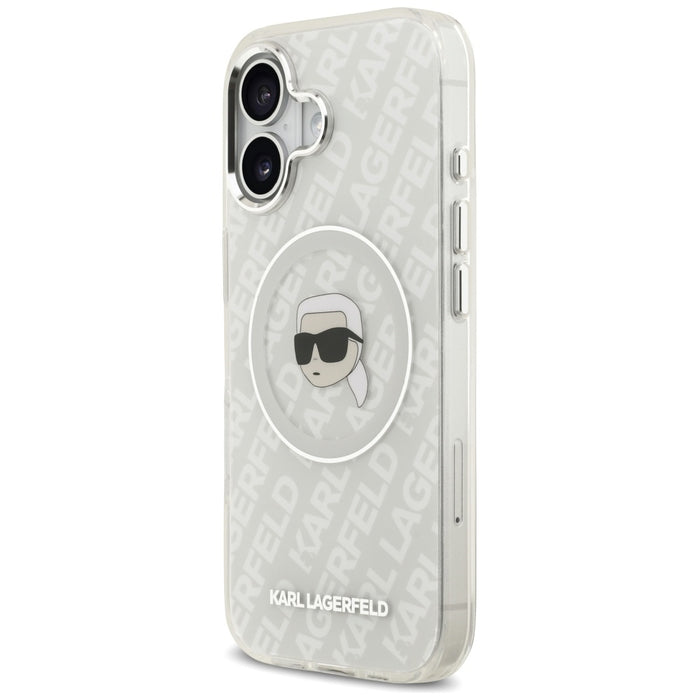 Karl Lagerfeld IML Karl Head Logo MagSafe iPhone 17 Case - Gray