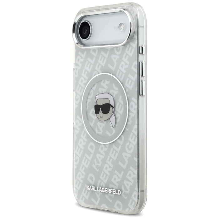 Karl Lagerfeld IML Karl Head Logo MagSafe iPhone Air Case - Gray