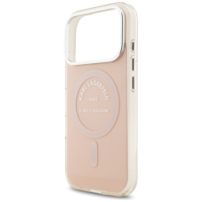 Karl Lagerfeld IML Karl RSG Logo MagSafe Case for iPhone 17 Pro - Pink