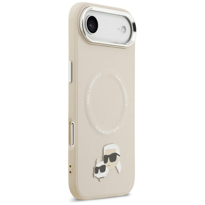 Karl Lagerfeld Karl &amp; Choupette Pins MagSafe Case for iPhone Air - Beige