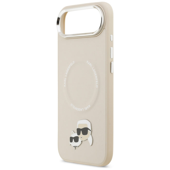 Karl Lagerfeld Karl &amp; Choupette Pins MagSafe Case for iPhone Air - Beige