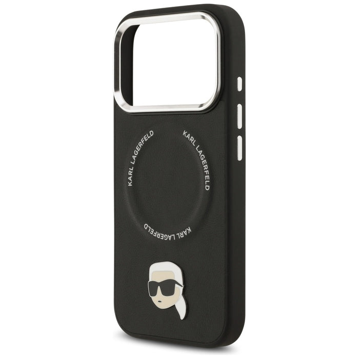 Karl Lagerfeld Karl Pin MagSafe Case for iPhone 17 Pro - Black