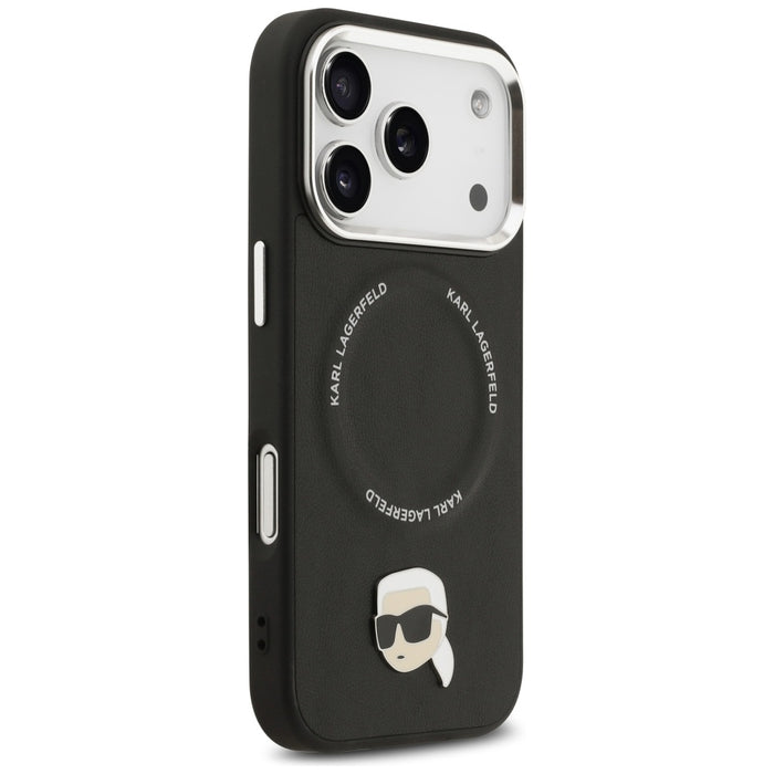 Karl Lagerfeld Karl Pin MagSafe Case for iPhone 17 Pro Max - Black